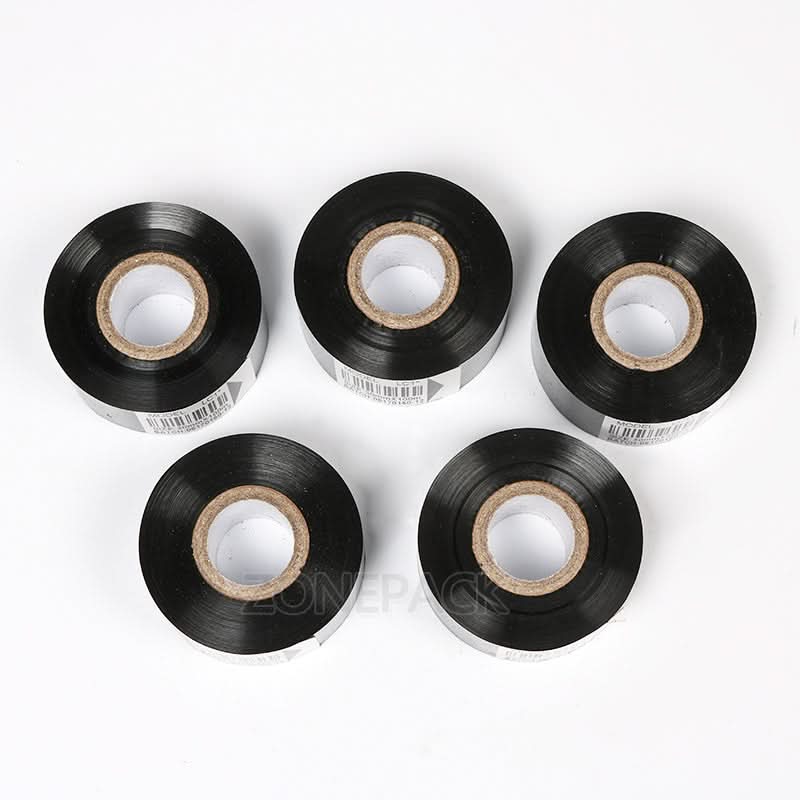 ZONESUN 30mm*100m thermal ribbon date printing ribbon for DY-8, HP241B - Image 4