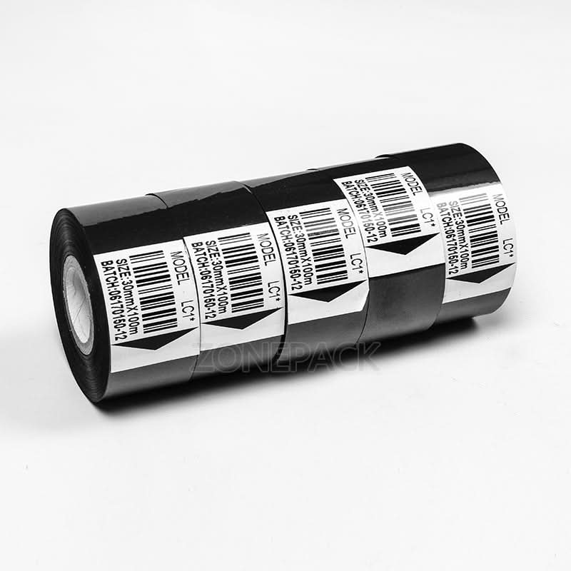 ZONESUN 30mm*100m thermal ribbon date printing ribbon for DY-8, HP241B - Image 5