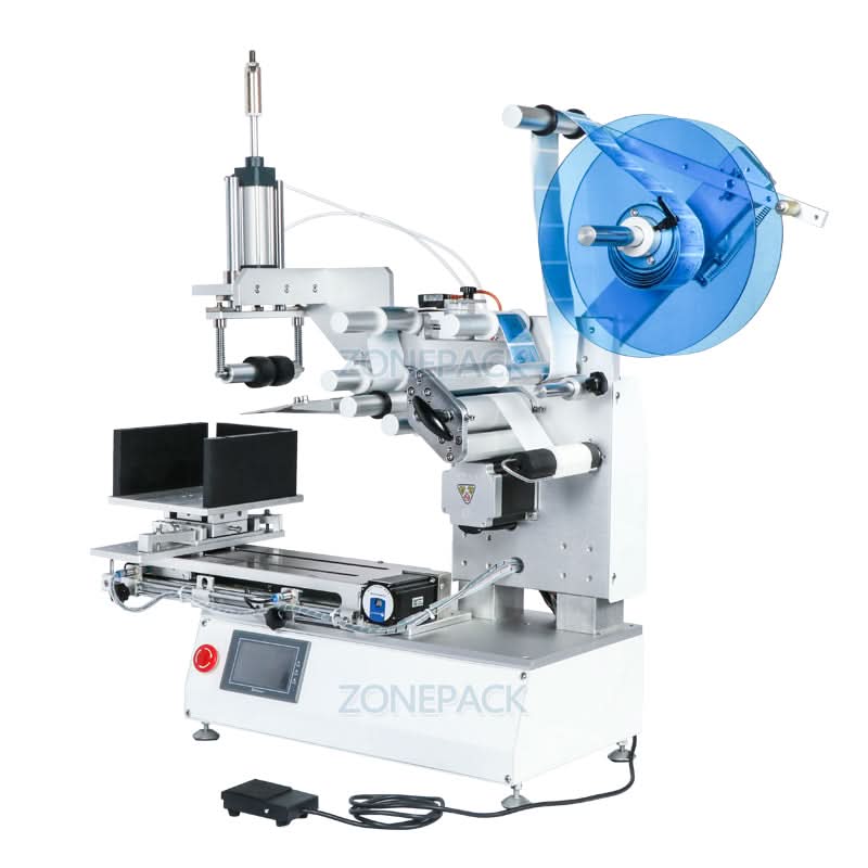 ZONESUN XL-T803 Semi-Automatic Flat & Arc Surface Labeling Machine - Image 5