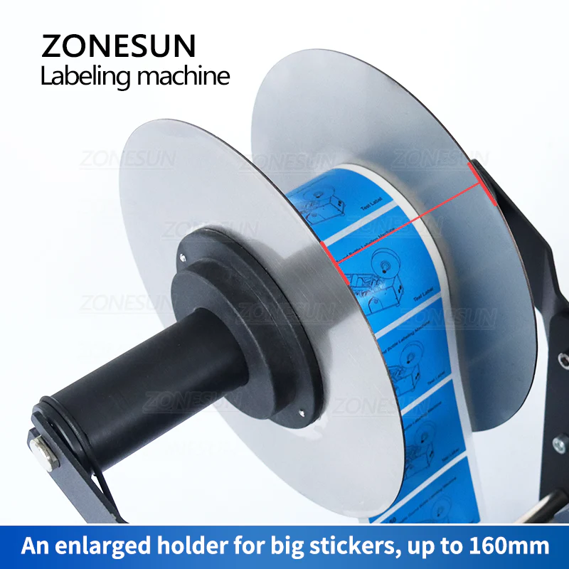 ZONESUN ZS-TB16P Electric Round Bottle Labeling Machine - Image 4