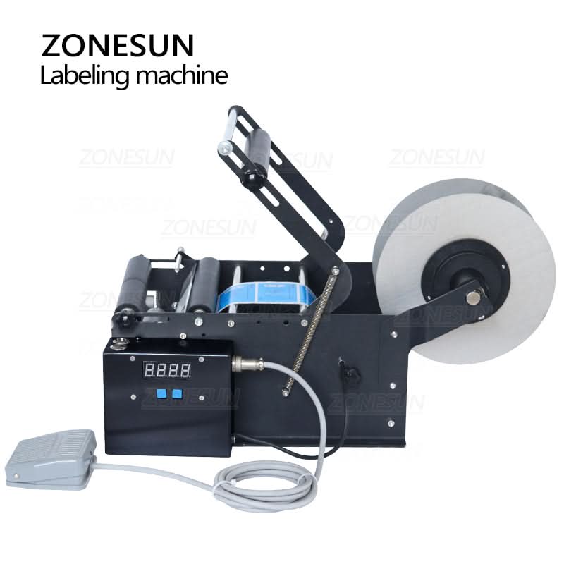 ZONESUN ZS-TB16P Electric Round Bottle Labeling Machine - Image 5