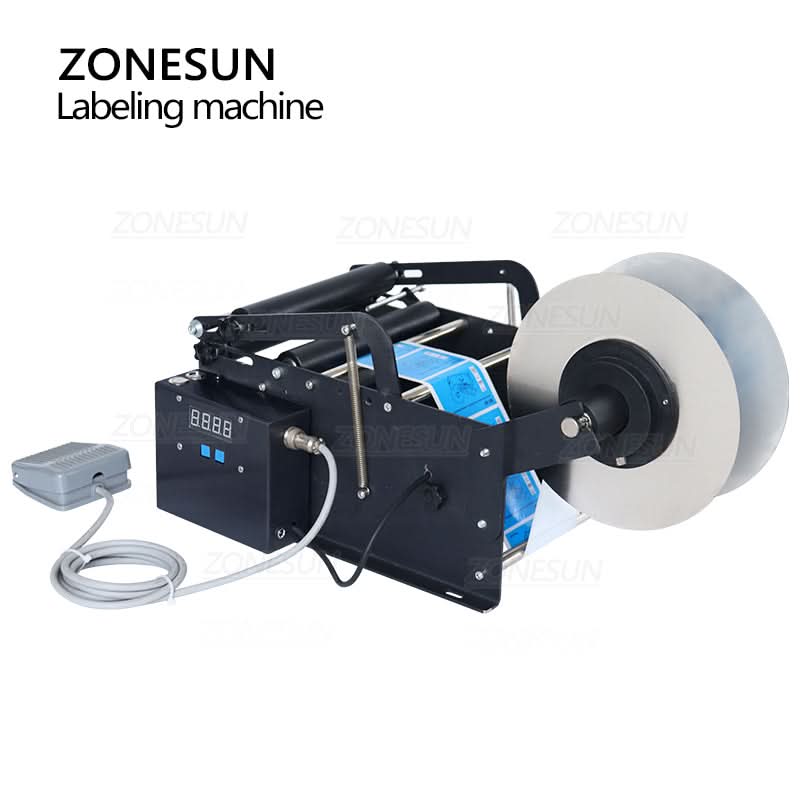 ZONESUN ZS-TB16P Electric Round Bottle Labeling Machine - Image 6