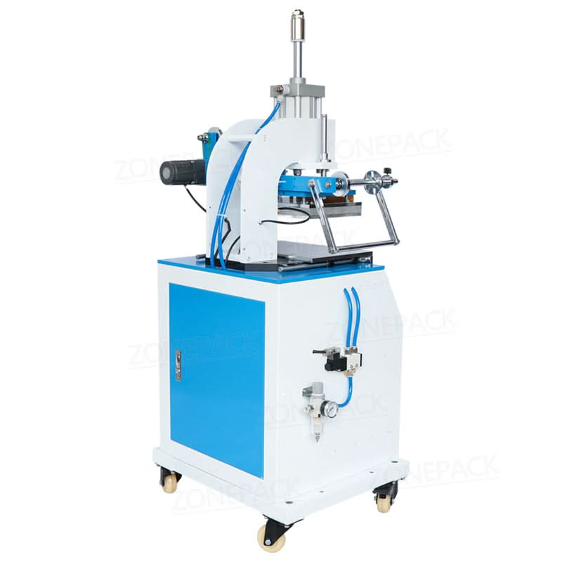 ZONEPACK ZY‑819D Pneumatic Leather, Wood & Plastic Logo Stamping Machine - Image 5