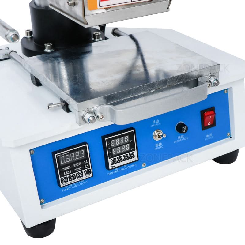 ZONEPACK ZY‑819H Pneumatic Automatic Leather & Logo Stamping Machine - Image 3