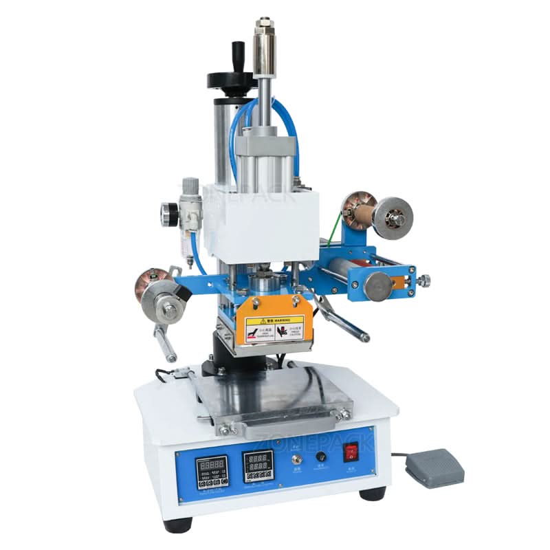 ZONEPACK ZY‑819H Pneumatic Automatic Leather & Logo Stamping Machine - Image 4