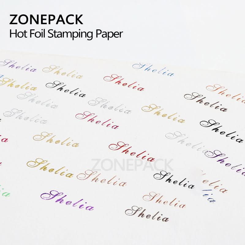 ZONESUN Hot foil Stamping Paper Heat Transfer Foil Roll - Image 6
