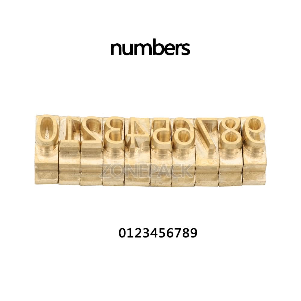 ZONESUN Copper Brass Stamping Molds for Letters, Numbers & Symbols - Image 10