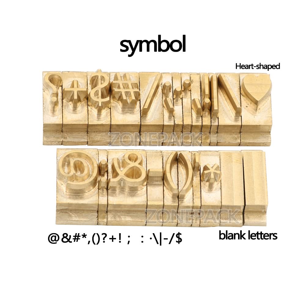 ZONESUN Copper Brass Stamping Molds for Letters, Numbers & Symbols - Image 11