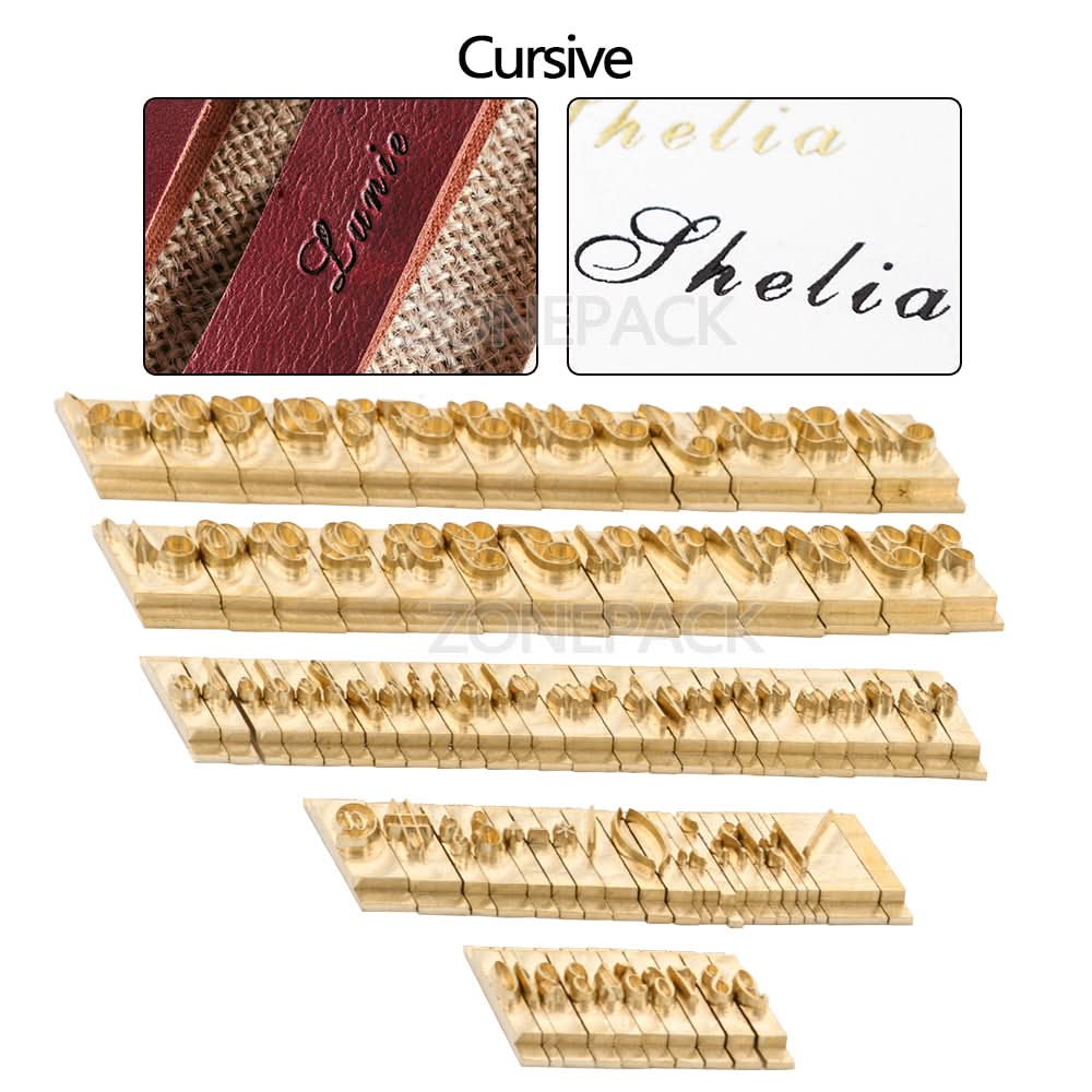 ZONESUN Copper Brass Stamping Molds for Letters, Numbers & Symbols - Image 12
