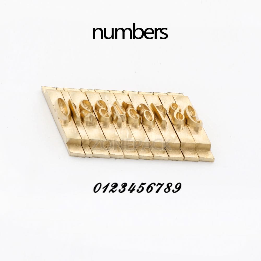 ZONESUN Copper Brass Stamping Molds for Letters, Numbers & Symbols - Image 15