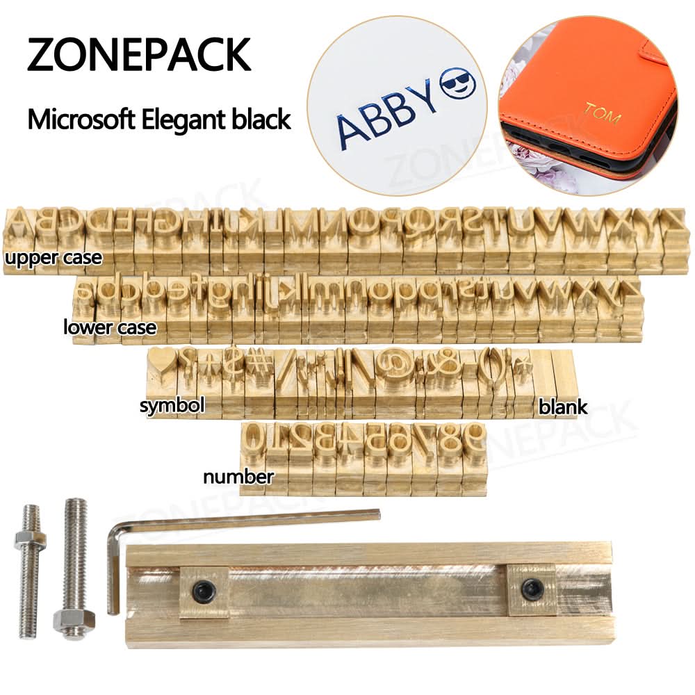 ZONESUN Copper Brass Stamping Molds for Letters, Numbers & Symbols - Image 26