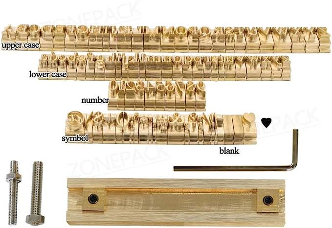 ZONESUN Copper Brass Stamping Molds for Letters, Numbers & Symbols - Image 32
