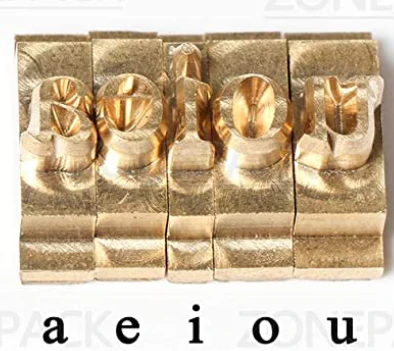 ZONESUN Copper Brass Stamping Molds for Letters, Numbers & Symbols - Image 36