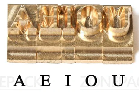 ZONESUN Copper Brass Stamping Molds for Letters, Numbers & Symbols - Image 37