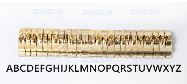 ZONESUN Copper Brass Stamping Molds for Letters, Numbers & Symbols - Image 38