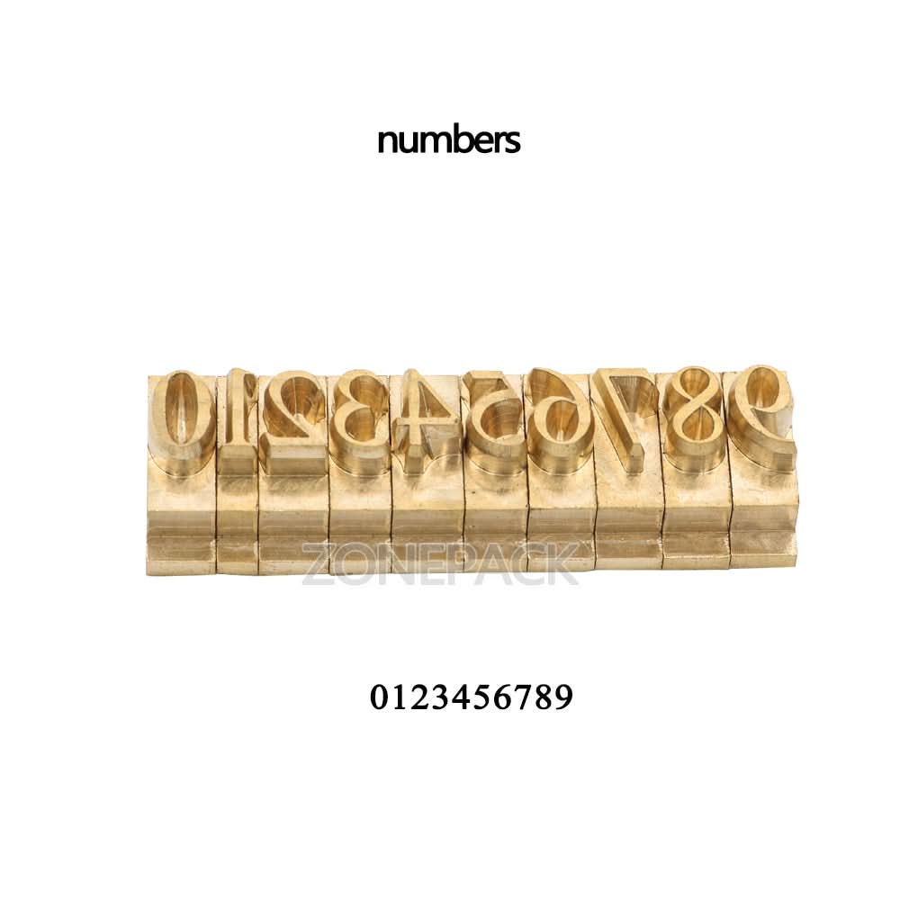ZONESUN Copper Brass Stamping Molds for Letters, Numbers & Symbols - Image 6