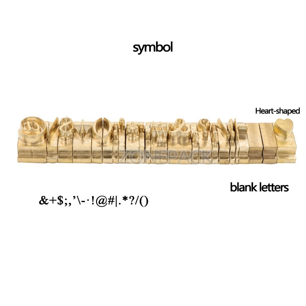 ZONESUN Copper Brass Stamping Molds for Letters, Numbers & Symbols - Image 7
