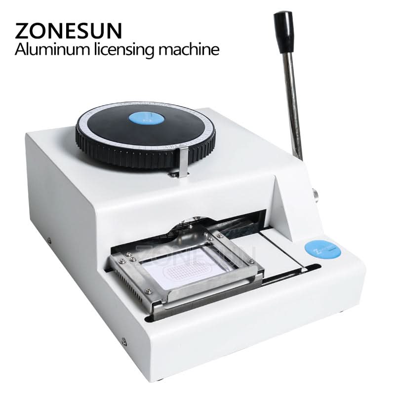 ZONESUN 52 Characters Metal Dog Tag Embossing Machine for Military & ID - Image 3