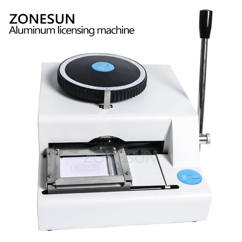 ZONESUN 52 Characters Metal Dog Tag Embossing Machine for Military & ID - Image 5