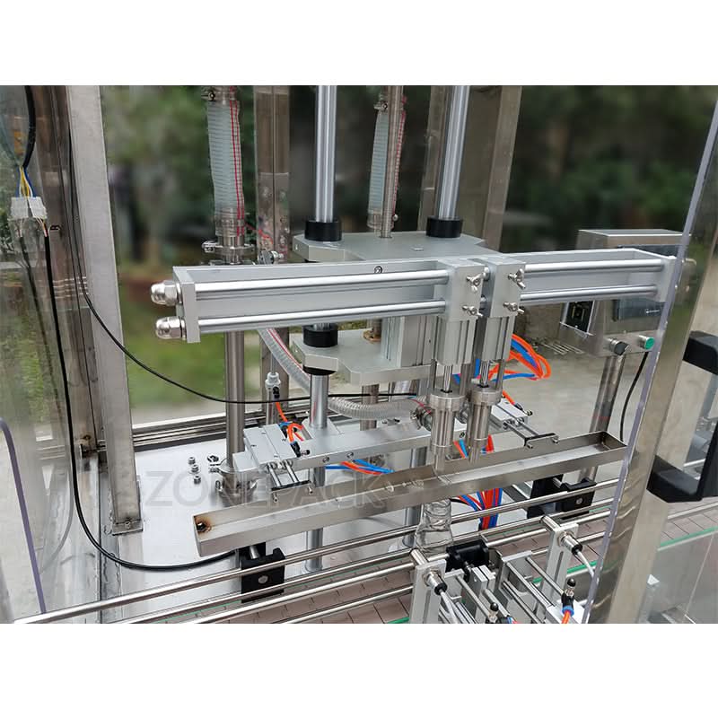 ZONEPACK Automatic Desktop Bottle Filling Capping Labeling Machine - Image 4