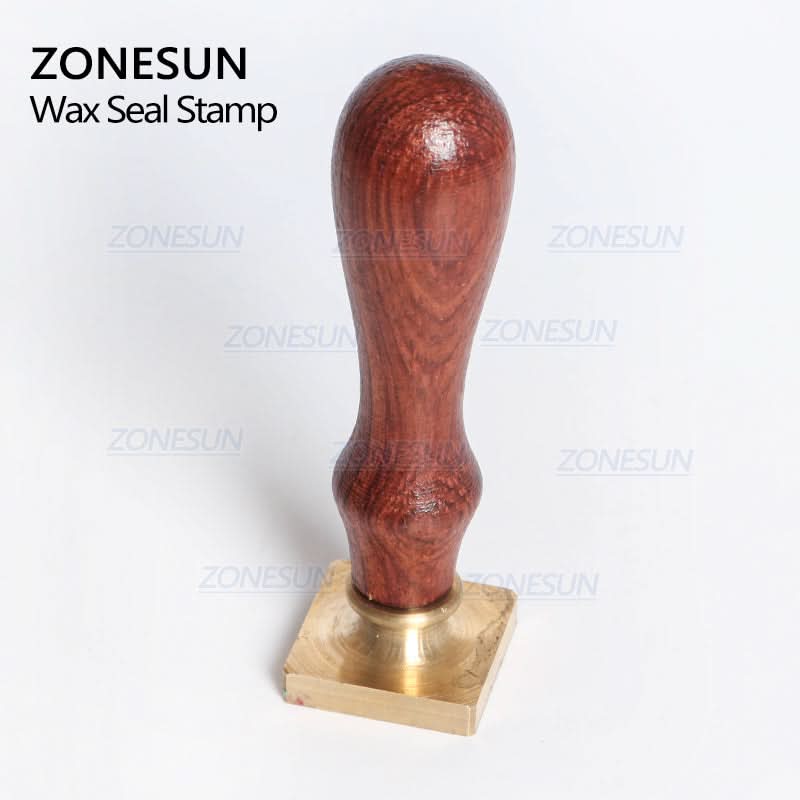 ZONESUN Custom Wax Seal Stamp With Wood Handle For Gift Packing - Image 4
