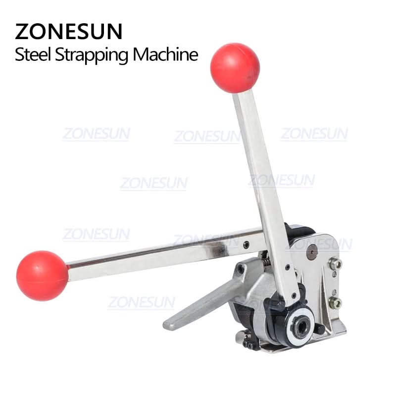 ZONESUN 16-19mm Manual Buckle Free Steel Belt Strapping Machine DB-GD35 / MH35 - Image 3