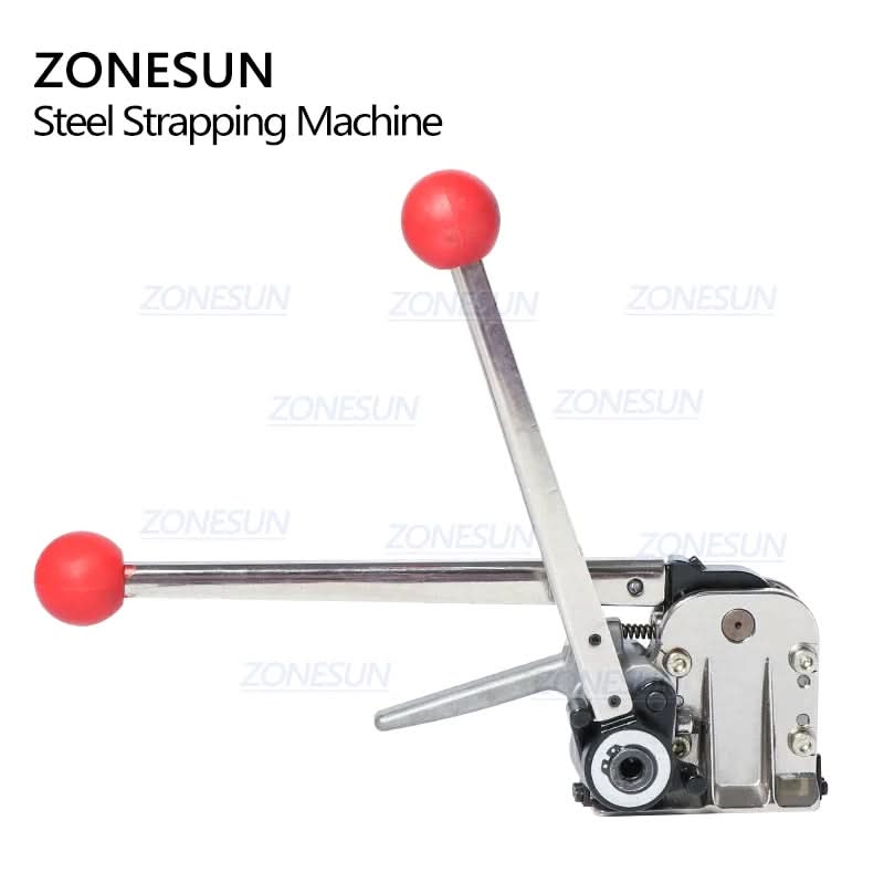 ZONESUN 16-19mm Manual Buckle Free Steel Belt Strapping Machine DB-GD35 / MH35 - Image 4