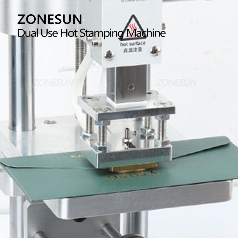 ZONESUN ZS-90GT Hot Foil Stamping Machine for Flat & Round Surfaces - Image 4