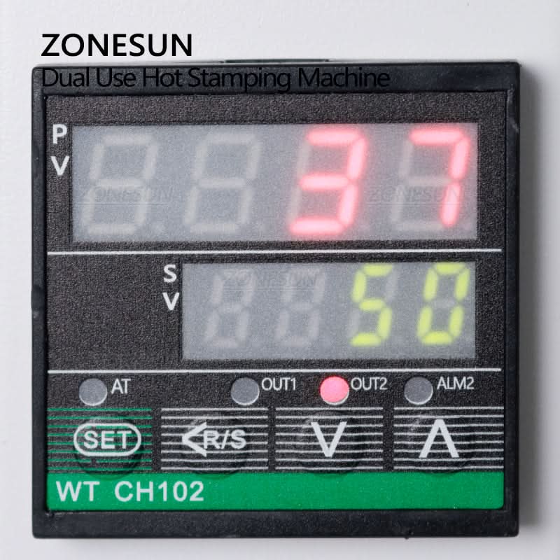 ZONESUN ZS-90GT Hot Foil Stamping Machine for Flat & Round Surfaces - Image 5