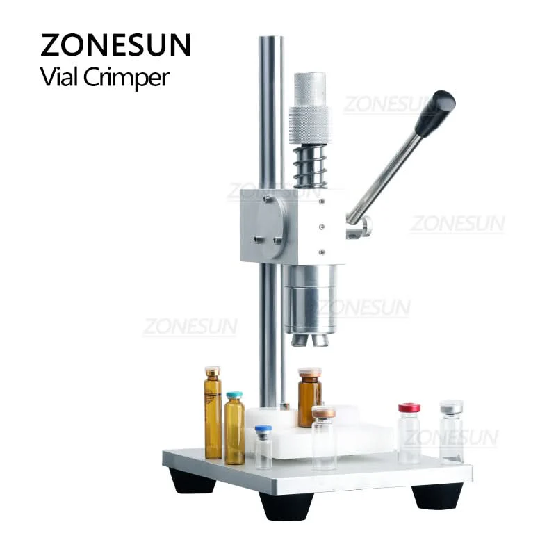 ZONESUN ZS-TVC2 Manual Penicillin Bottle Crimping Machine for Vials - Image 5