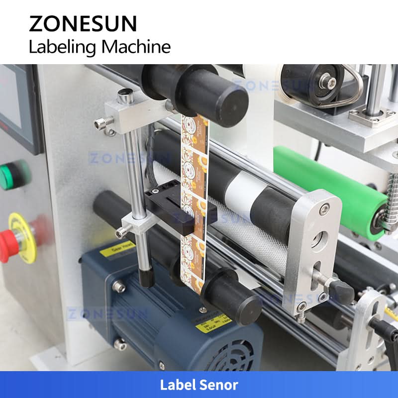 ZONESUN ZS-TB100S2 Semi-Automatic Round Bottle Labeling Machine Desktop - Image 3