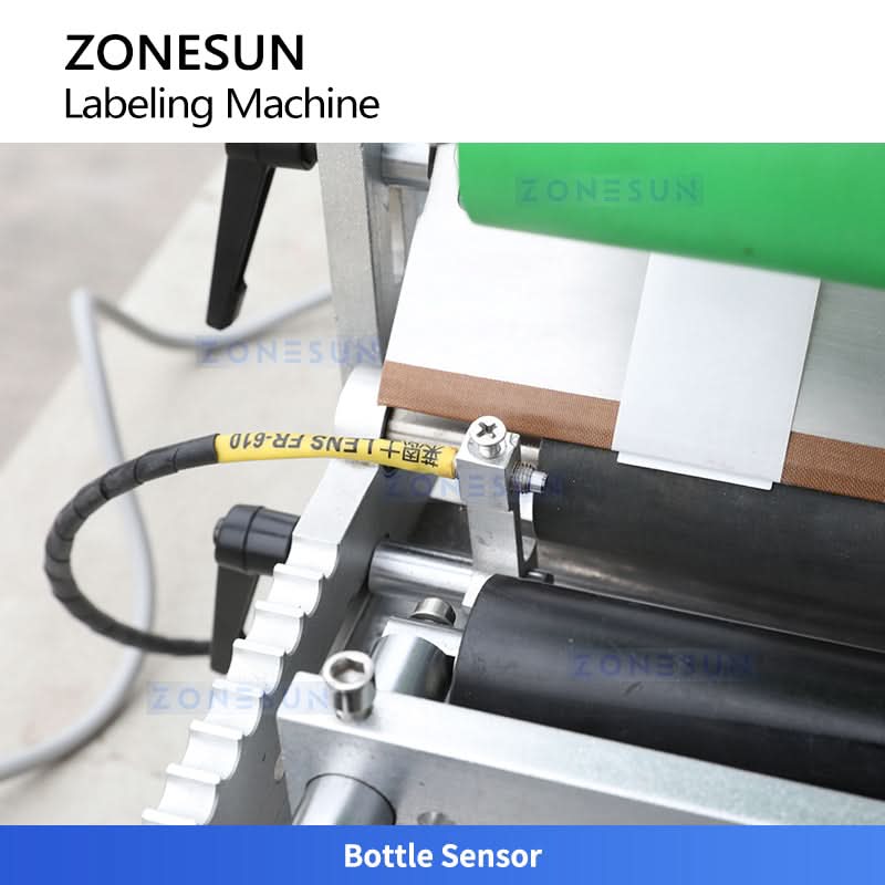 ZONESUN ZS-TB100S2 Semi-Automatic Round Bottle Labeling Machine Desktop - Image 5