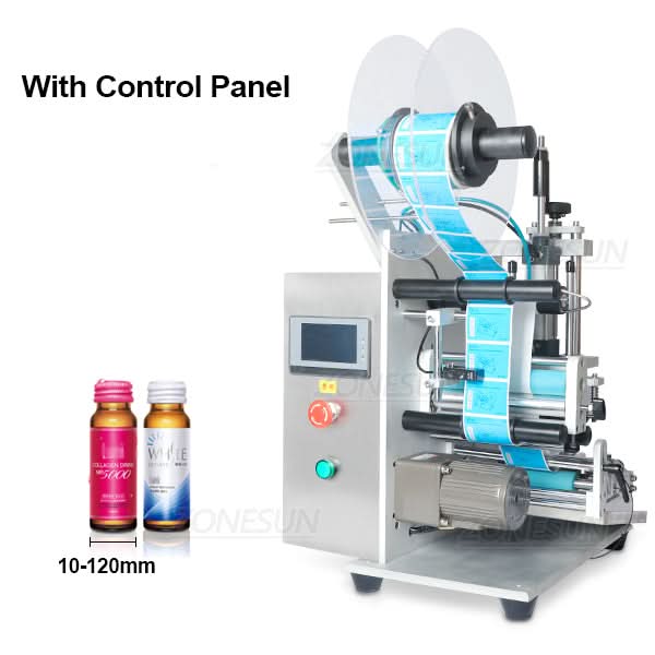 ZONESUN ZS-TB100S2 Semi-Automatic Round Bottle Labeling Machine Desktop - Image 8