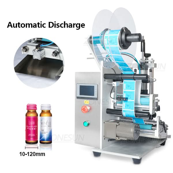ZONESUN ZS-TB100S2 Semi-Automatic Round Bottle Labeling Machine Desktop - Image 9