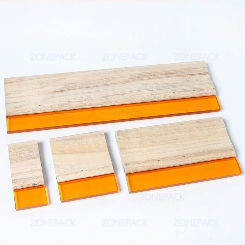 ZONEPACK Wood & Rubber Screen Printing Squeegee for Graphic & Textile Printing - Image 4