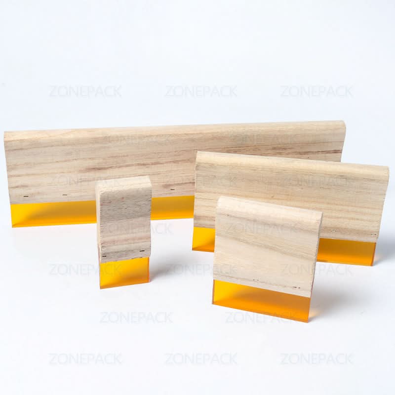 ZONEPACK Wood & Rubber Screen Printing Squeegee for Graphic & Textile Printing - Image 5
