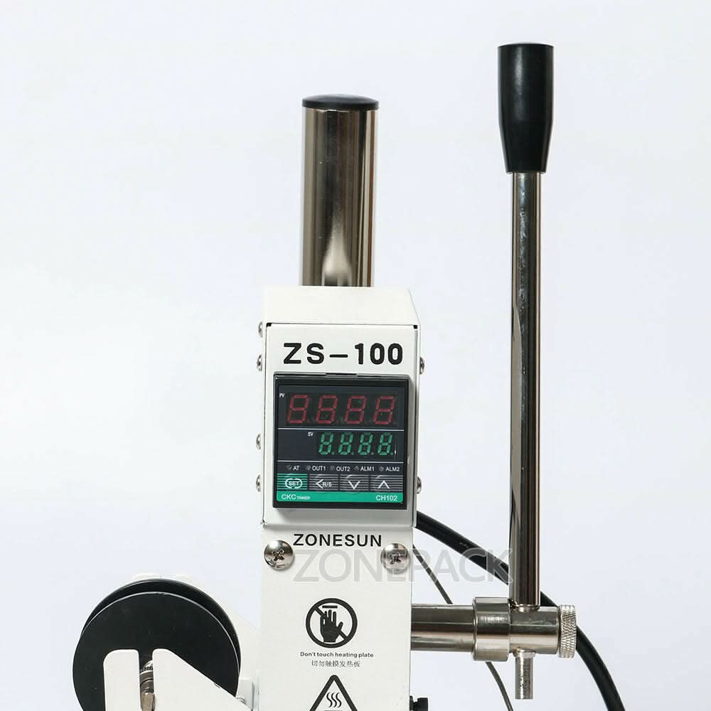 ZONESUN ZS-100 Dual Purpose Hot Foil Stamping Machine Leather Bronzing - Image 3