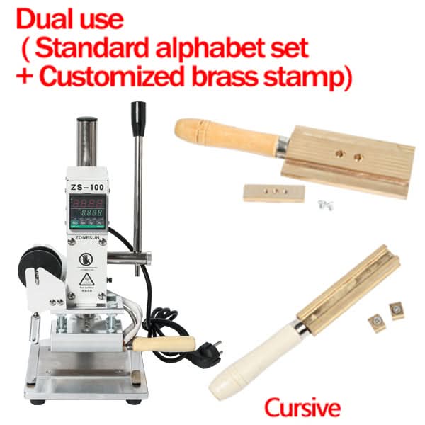 ZONEPACK ZS-100A Manual Hot Foil Stamping Machine for Pencils & Cards - Image 16