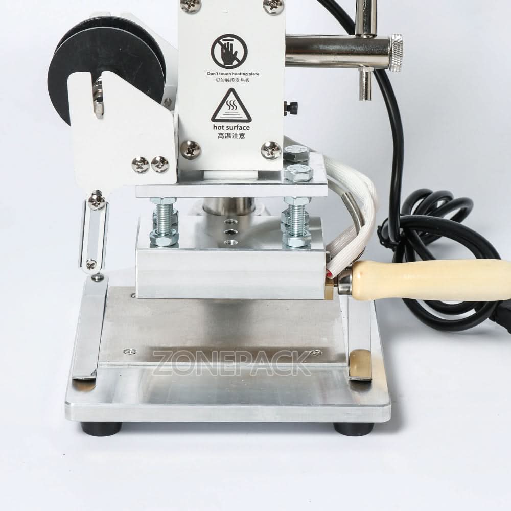 ZONEPACK ZS-100A Manual Hot Foil Stamping Machine for Pencils & Cards - Image 3