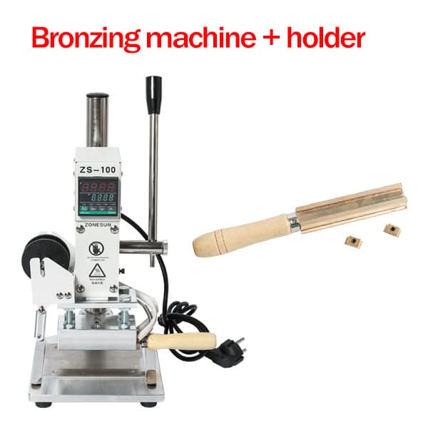 ZONEPACK ZS-100A Manual Hot Foil Stamping Machine for Pencils & Cards - Image 8