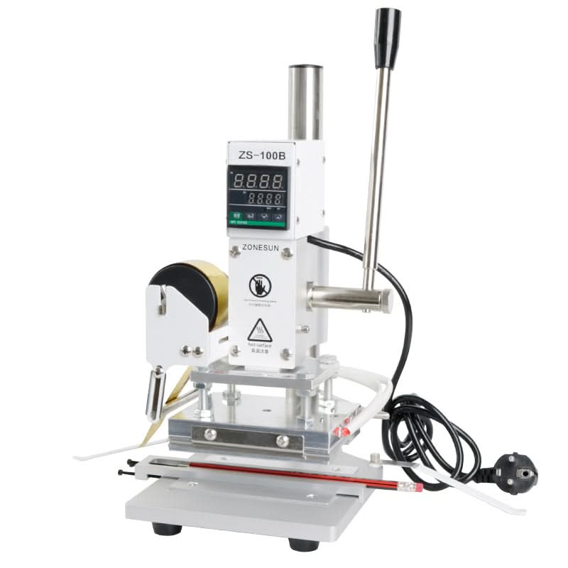 ZONESUN ZS-100B Manual Hot Foil Stamping Machine for Pencils Leather Paper Wood Embossing - Image 17
