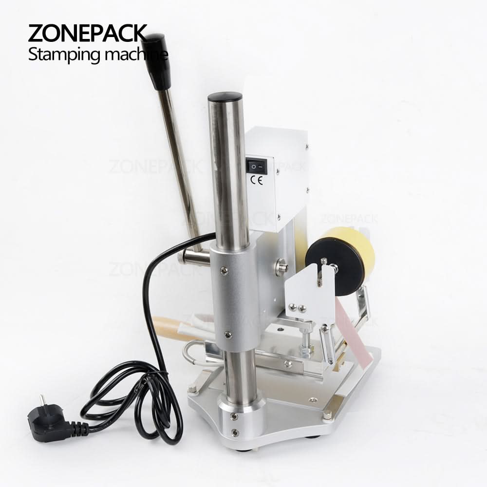 ZONESUN ZS-100B Manual Hot Foil Stamping Machine for Pencils Leather Paper Wood Embossing - Image 6