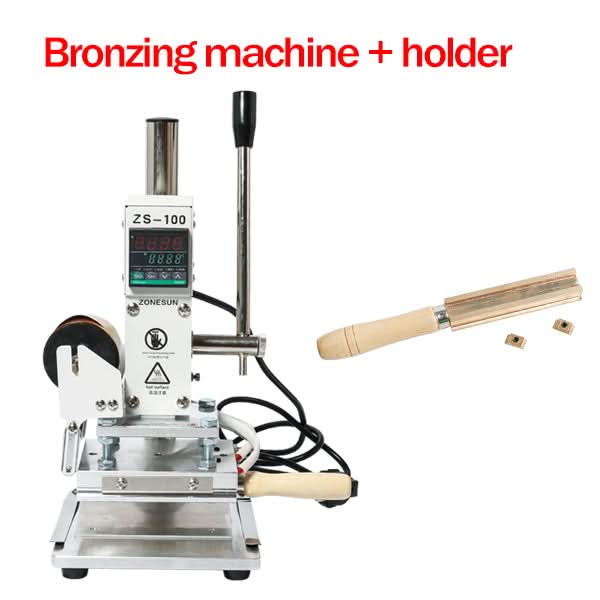 ZONESUN ZS-100B Manual Hot Foil Stamping Machine for Pencils Leather Paper Wood Embossing - Image 9