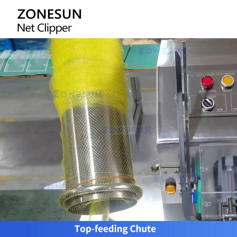 Zonesun ZS-50DS Manual Net Clipping Machine Food Baler - Image 4