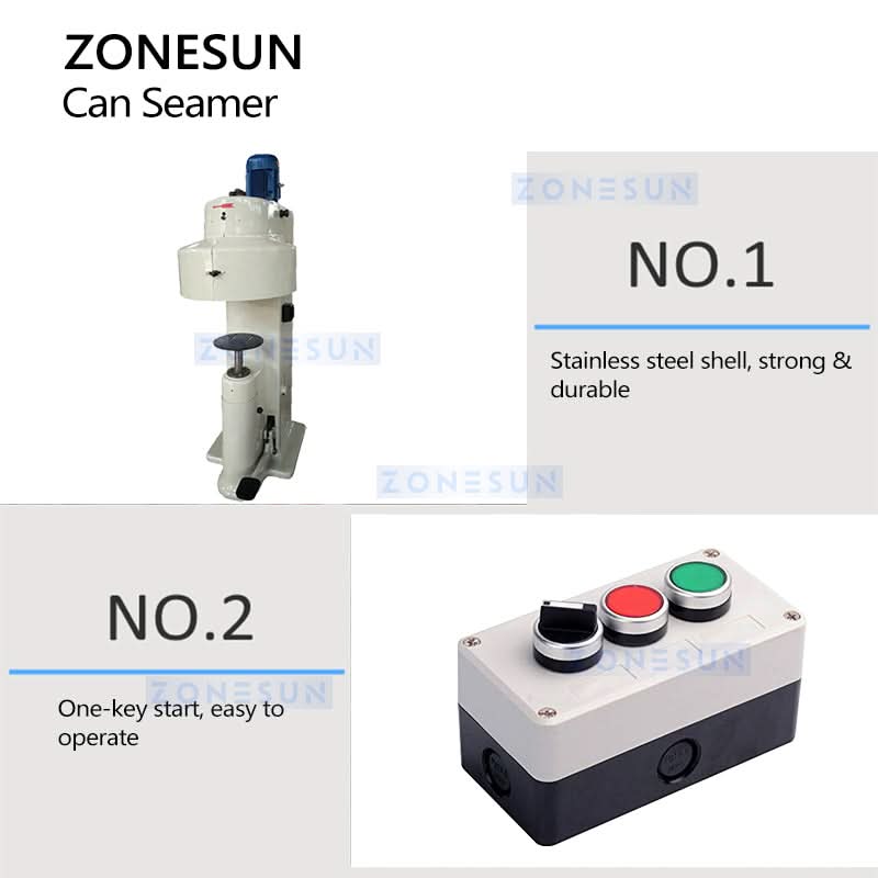 Zonesun ZS-CS2 Large-sized Rectangular Can Seamer Sealing Machine - Image 3