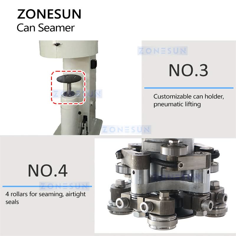Zonesun ZS-CS2 Large-sized Rectangular Can Seamer Sealing Machine - Image 4