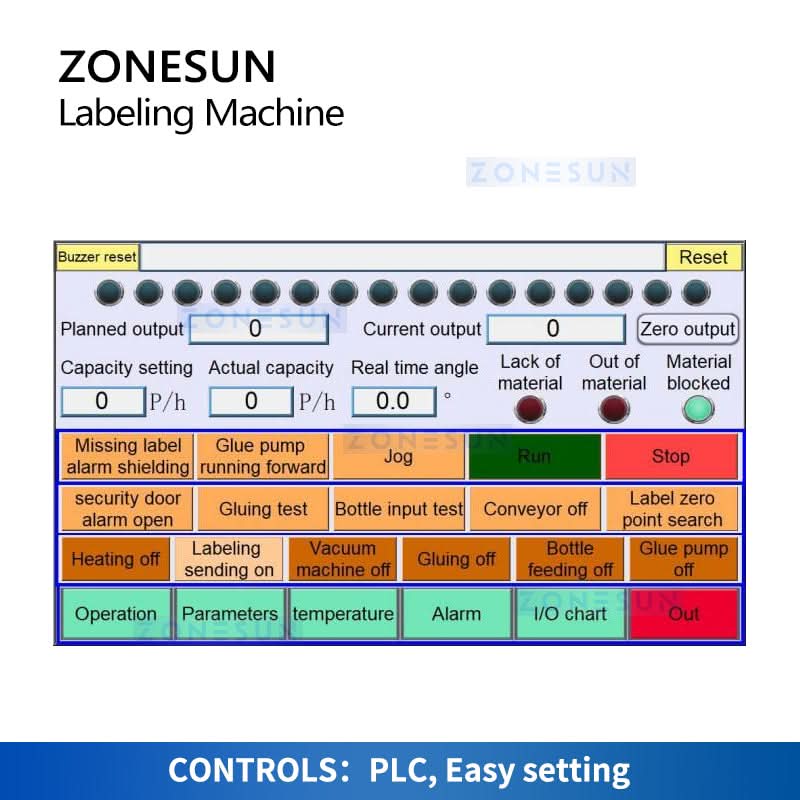 ZONESUN ZS-CYXR12 Automatic OPP Film Labeling Machine for Round Bottles - Image 4