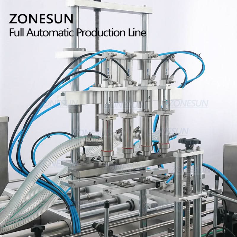 ZONESUN ZS-FAL180C6 Liquid Filling Capping Labeling Production Line - Image 3