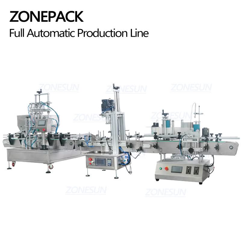 ZONESUN ZS-FAL180C6 Liquid Filling Capping Labeling Production Line - Image 5