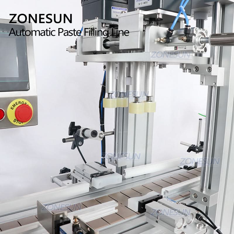 ZONESUN ZS-FAL180R9 Paste Filling Capping Labeling Production Line - Image 4
